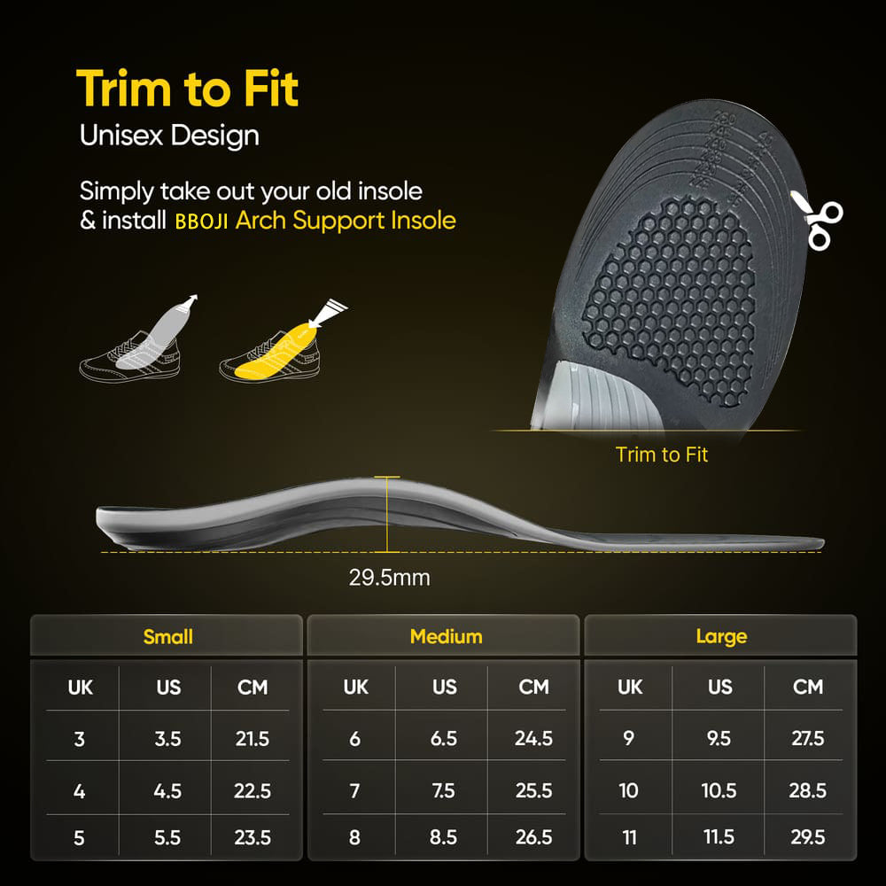 2024 Enhanced Comfort Arch Support Insoles
