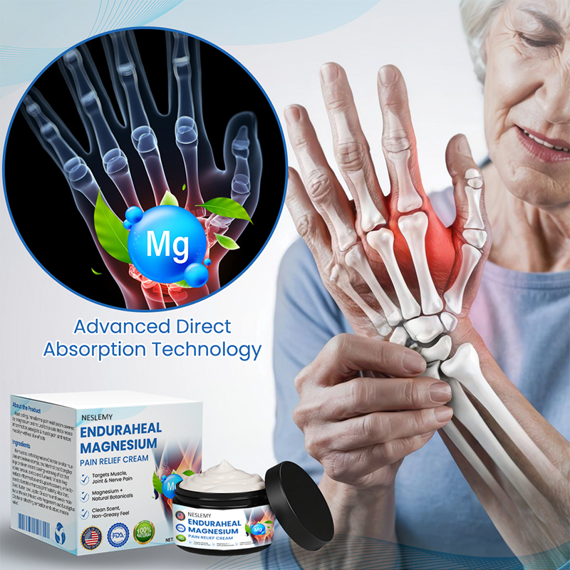 NESLEMY® EnduraHeal Magnesium Pain Relief Cream (Treats Arthritis, Neuropathy, Rheumatism, Sports Injuries & More)
