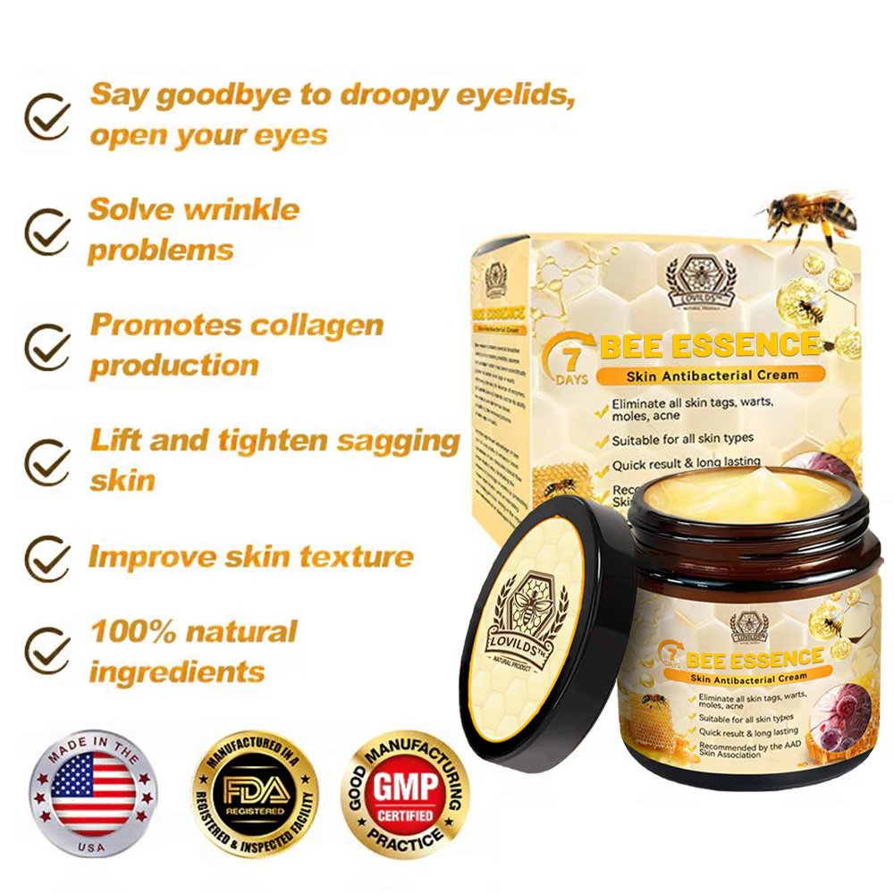 LOVILDS™ Bee Essence Skin Antibacterial Cream—used to treat a variety of skin diseases (AAD recommended).