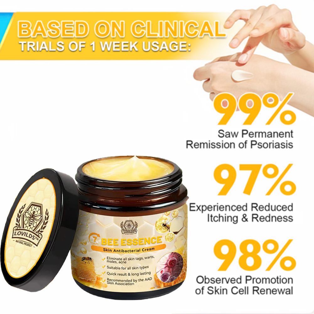 LOVILDS™ Bee Essence Skin Antibacterial Cream—used to treat a variety of skin diseases (AAD recommended).