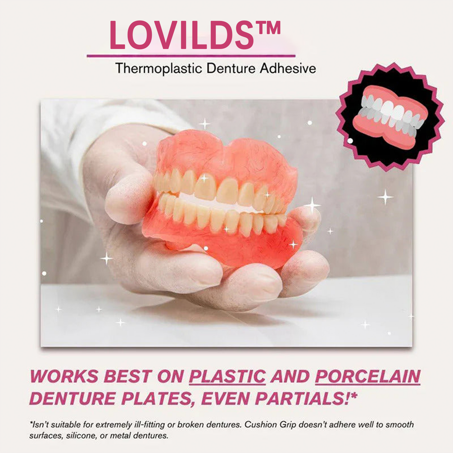 🔥𝑵𝑬𝑾 𝑼𝑷𝑮𝑹𝑨𝑫𝑬🔥 Thermoplastic Denture Adhesive (👨⚕️Dentist Recommendations)