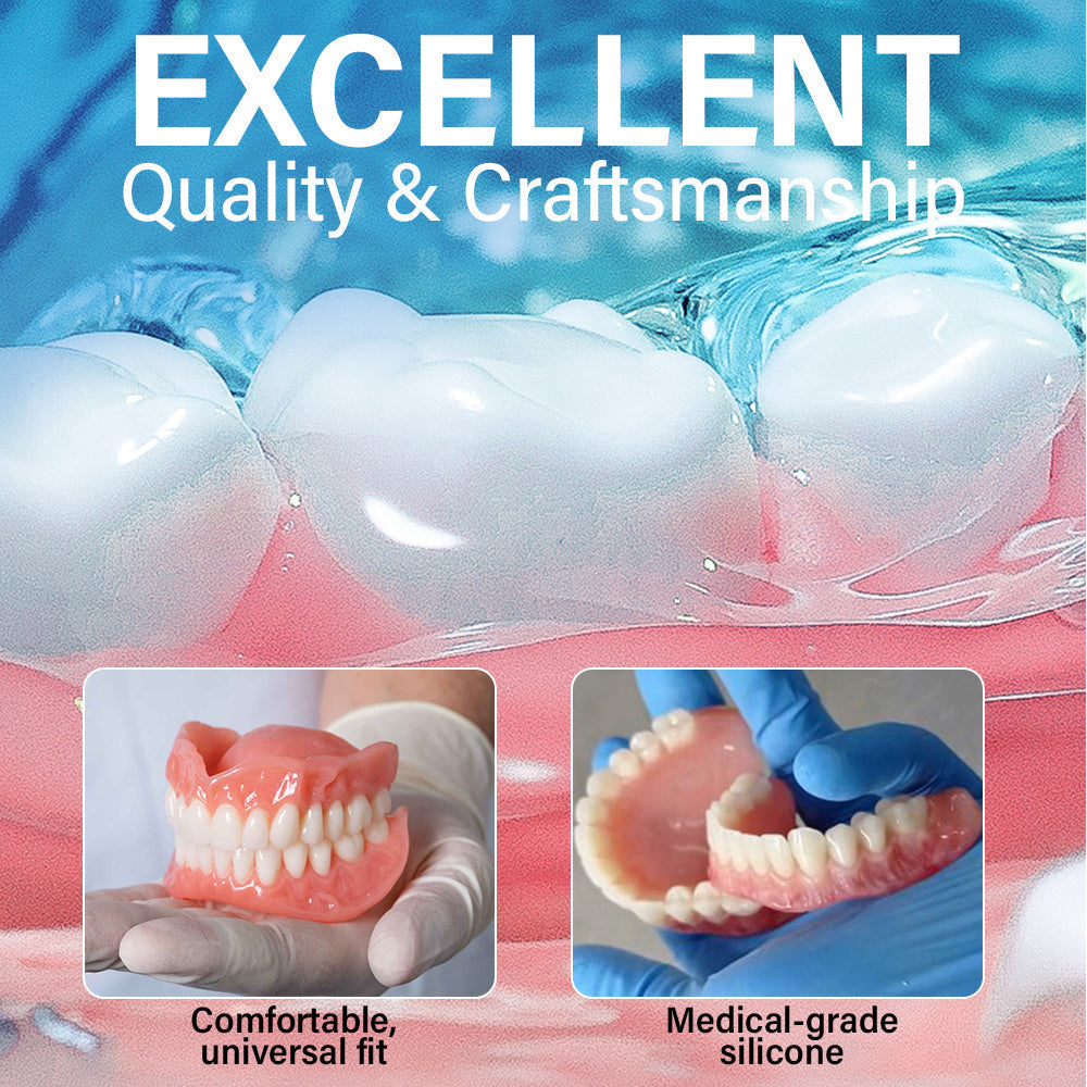 ✅ Made and Shipped from the US | Suction-fit Complete Denture🍀