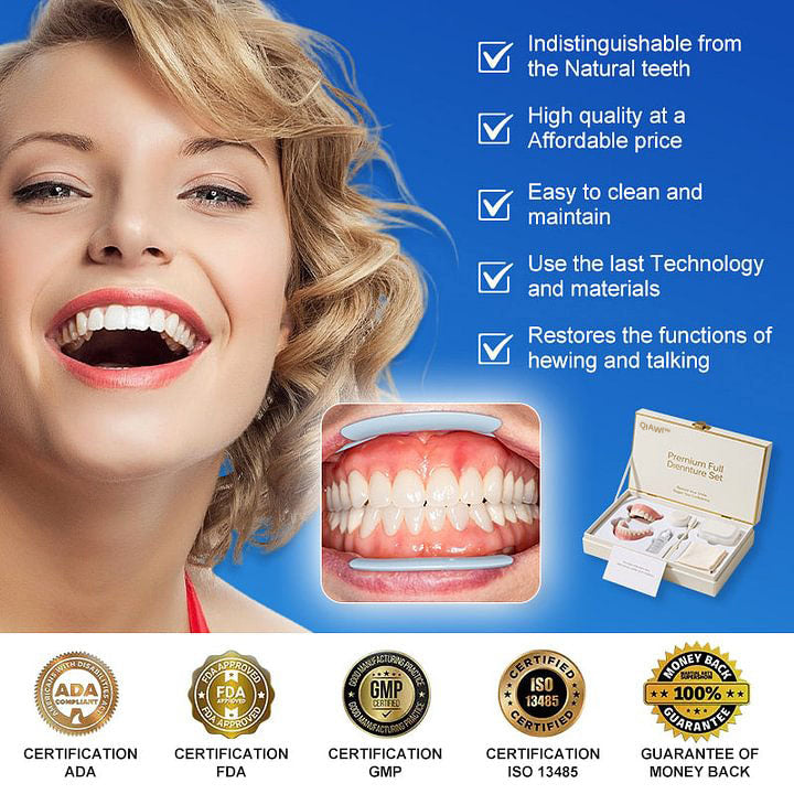 QIAWI™ - Premium Full Denture Set