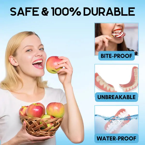 QlAWI-Premium CustomSilicone Denture Set DualCertification by theAmerican DentalAssociation(ADA)& theU.S. Food and DrugAdministration(FDA)