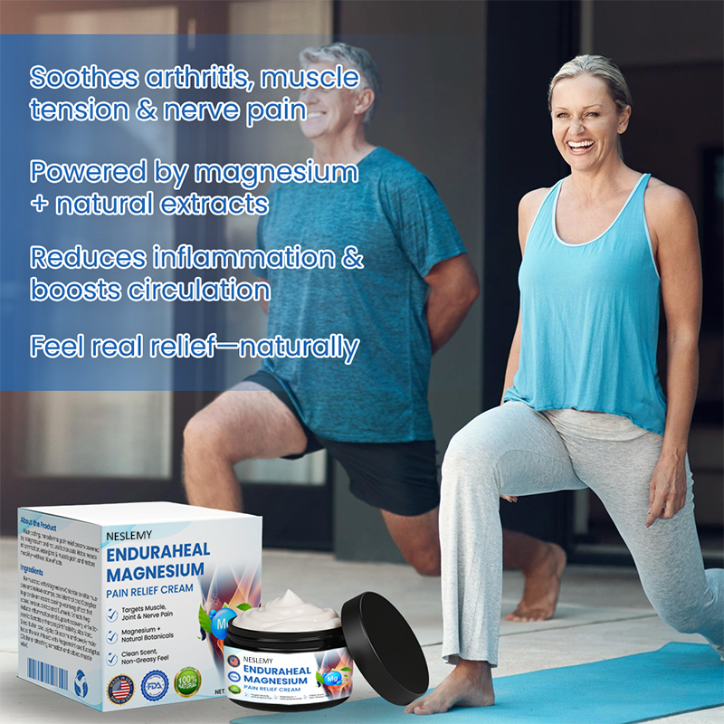 NESLEMY® EnduraHeal Magnesium Pain Relief Cream (Treats Arthritis, Neuropathy, Rheumatism, Sports Injuries & More)