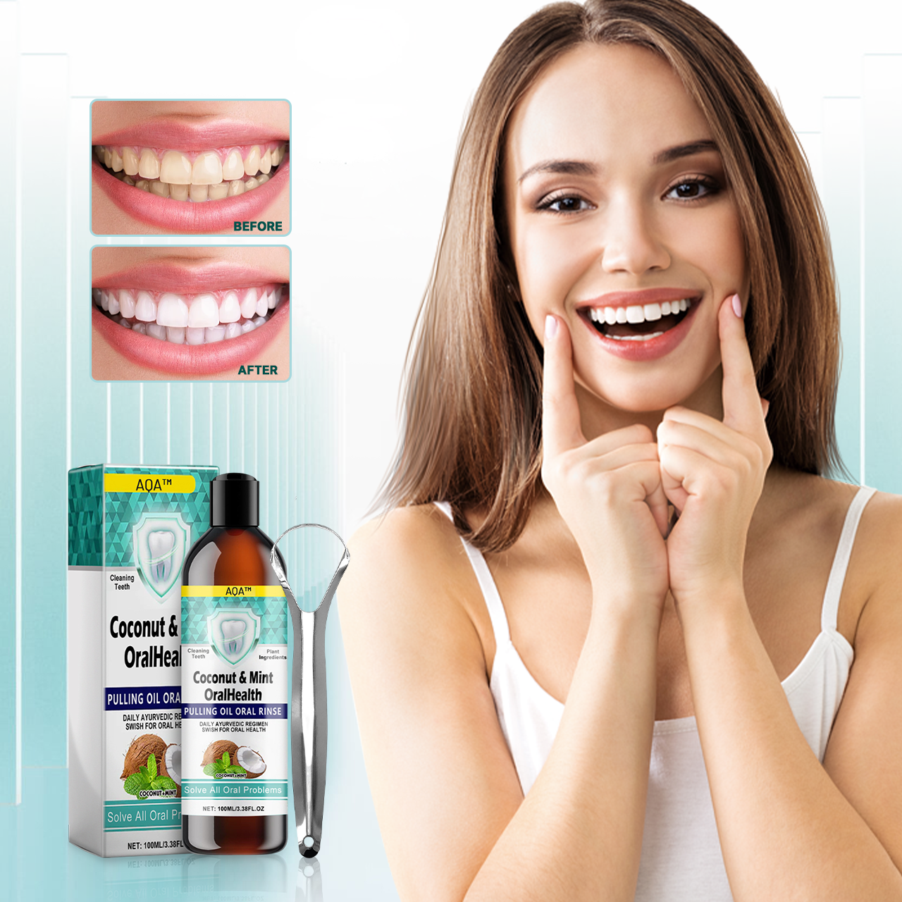 🔥 AQA™ Oil Pulling Therapy - Solve All Oral Problems & Eliminate Toxins🔥 LAST DAY SALE 50% OFF