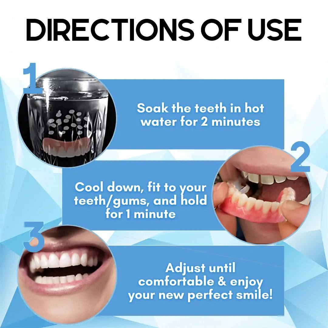 QlAWI-Premium CustomSilicone Denture Set DualCertification by theAmerican DentalAssociation(ADA)& theU.S. Food and DrugAdministration(FDA)