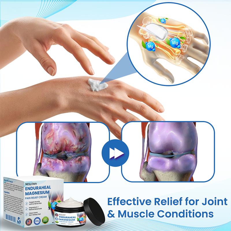 NESLEMY® EnduraHeal Magnesium Pain Relief Cream (Treats Arthritis, Neuropathy, Rheumatism, Sports Injuries & More)