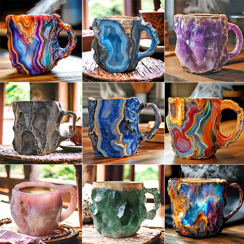 🌲Early Christmas Sale ✨️2024 New Mineral Crystal Coffee Mugs☕