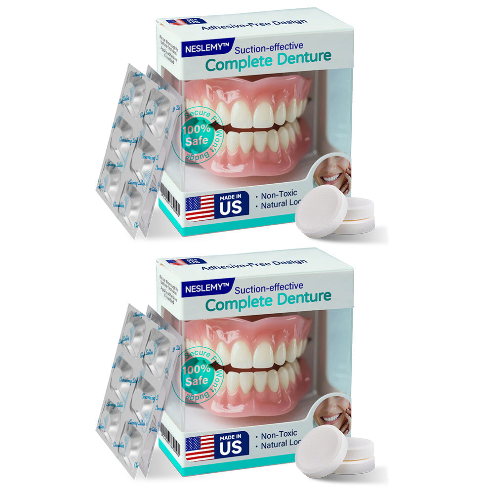✅ Made and Shipped from the US | Suction-fit Complete Denture🍀