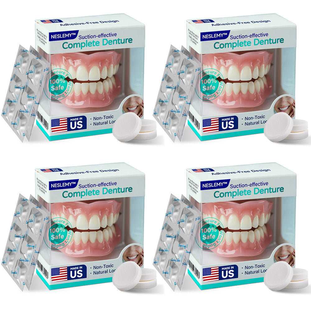 ✅ Made and Shipped from the US | Suction-fit Complete Denture🍀