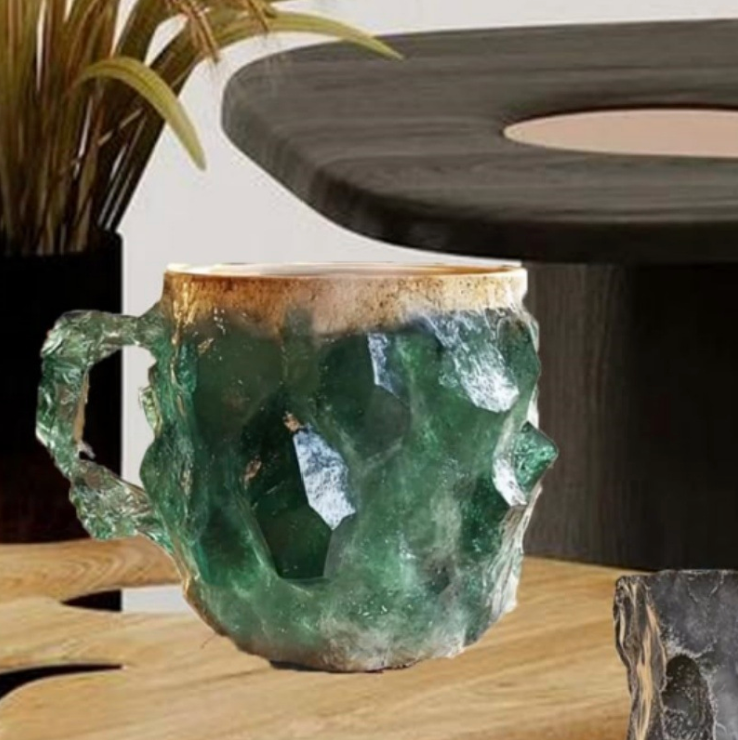 🌲Early Christmas Sale ✨️2024 New Mineral Crystal Coffee Mugs☕