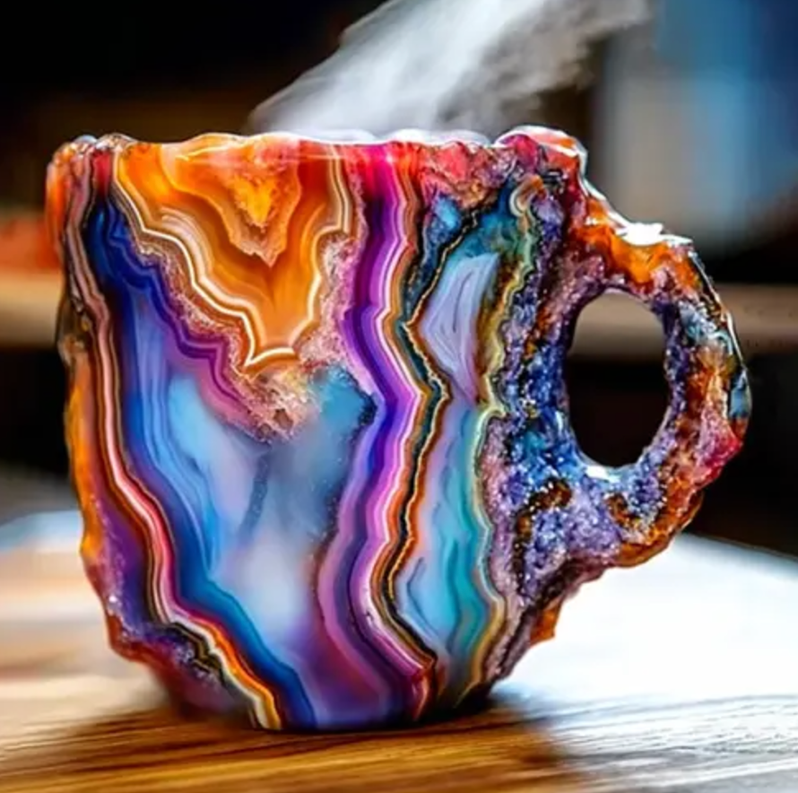 🌲Early Christmas Sale ✨️2024 New Mineral Crystal Coffee Mugs☕