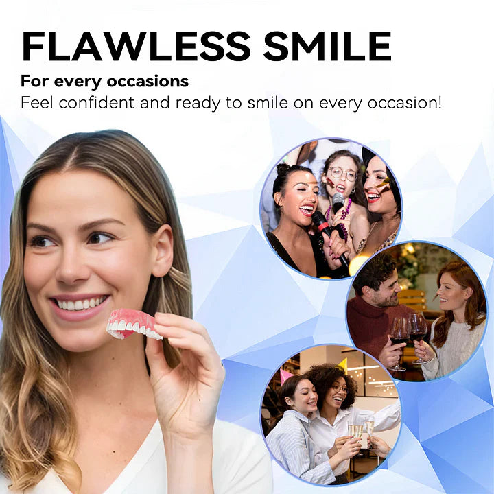 QlAWI-Premium CustomSilicone Denture Set DualCertification by theAmerican DentalAssociation(ADA)& theU.S. Food and DrugAdministration(FDA)