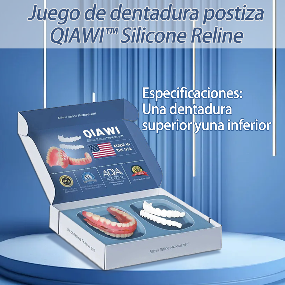 QIAWI™- Premium Custom Silicone Denture Set(🔥Limited time discount Last 30 minutes)