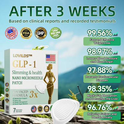 【Last Day Promotion 80% OFF🔥】LOVILDS™ NIDDK-Tirzepatide Slimming & health NANO MICRONEEDLE PATCH🇺🇸👨‍⚕️（Zero Pain, 24/7 Release | Lose 20lbs FAST | 90% Sugar Drop | ）🔥🎁