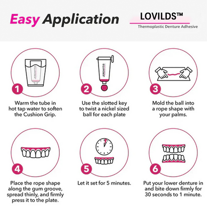 🔥𝑵𝑬𝑾 𝑼𝑷𝑮𝑹𝑨𝑫𝑬🔥 Thermoplastic Denture Adhesive (👨‍⚕️Dentist Recommendations)