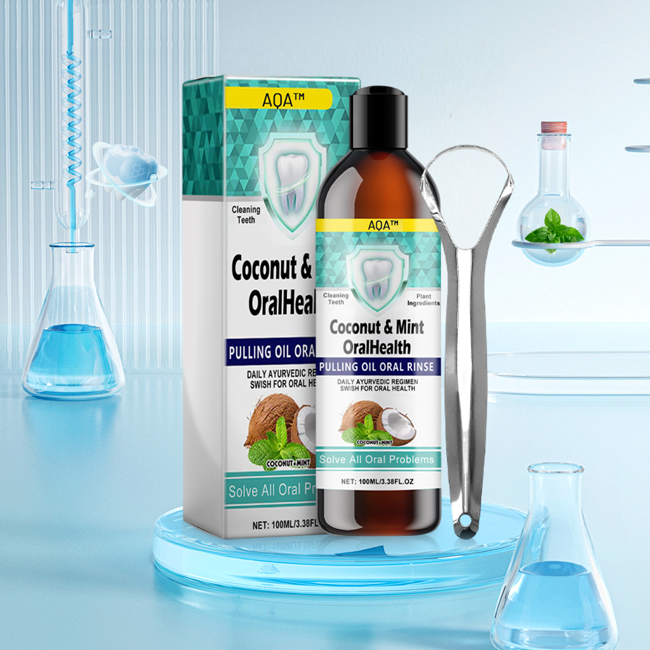 🔥 AQA™ Oil Pulling Therapy - Solve All Oral Problems & Eliminate Toxins🔥 LAST DAY SALE 50% OFF