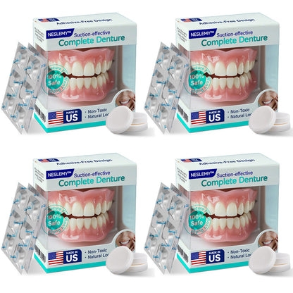 ✅ Made and Shipped from the US |  Suction-fit Complete Denture🍀