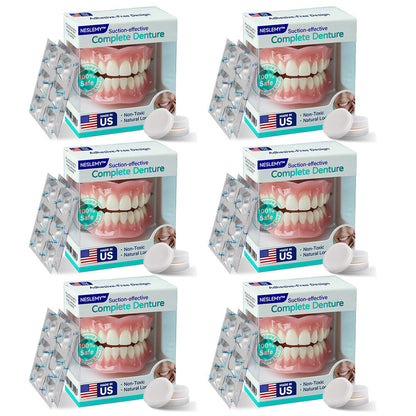 ✅ Made and Shipped from the US |  Suction-fit Complete Denture🍀